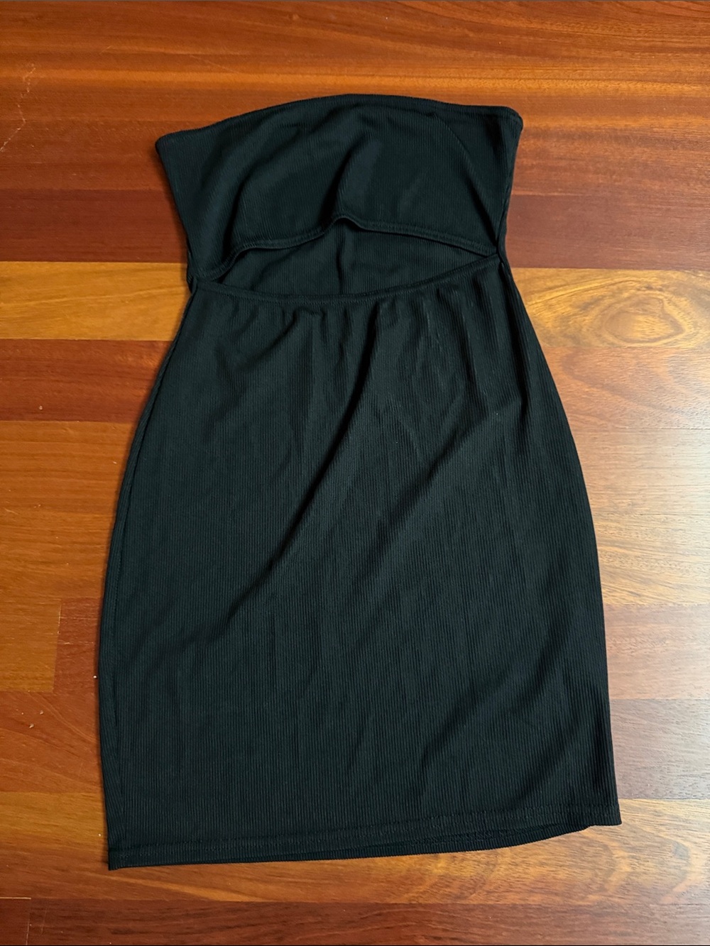 Strapless Black Bodycon Dress